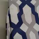 DriftAway Mason Thermal Blackout Grommet Window Curtains Geometric Trellis Pattern 2 Panels Each 52 Inch by 96 Inch Navy