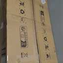 DLLT 32In Oval LED Ceiling Light Fixture, 65W Dimmable LED Flush Mount Ceiling Light with Remote, 3000K/4000K/5000K Adjustable, Brush Nickel Finish for Bedroom/Living Room/Dining Room (Silver)