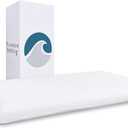 Bluewave Bedding Hyper Slim Gel Memory Foam Pillow for Stomach and Back Sleepers - Thin, Flat Design for Cervical Neck Alignment and Deeper Sleep (2.25-Inches Height, King Size)