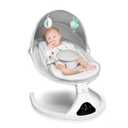 Electric Baby Swing for Infants to Toddler| Portable Infant Swing with Remote Control, Rocker with 5 Speeds, 3-Point Harness,3 Seat Positions for Baby Boy Girl (Light Grey)
