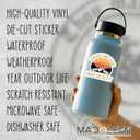 2 x (5Pcs) Kayaks and Dogs Make Me Happy Sticker 3 Inch, Funny Kayaking Dog Lovers Gift for Camper Paddleboard Adventure, Waterproof Vinyl Decal for Laptop, Book, Water Bottles, Car, Phone