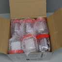 Barydat 24 Pcs Christmas Photo Snow Globe Christmas Color Snow Globe Kits Plastic Picture Activities Decoration DIY Festive Winter Holiday Craft Ornament (Red)