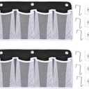 RV Shoe Storage for Bedside - 4 Pocket Wall Mounted Entryway Shoes Rack, Bed Hanging Pocket Organizer, Bedside Caddy Storage Organizer for Headboards Bunk Beds Dorm Rooms,RV & Camper Essentials (Black 8 Pocket)