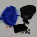 ATAYOU 6Pcs Short Blue Wig with Accessories for Women Halloween Cosplay costume