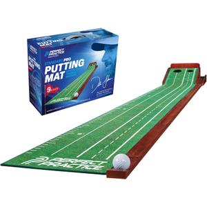 Perfect Practice Putting Mat  Indoor Putting Green for Home & Office  Golf Training Aid for Putting Practice  Premium Golf Putting Mat with Realistic Turf  Golf Gifts for Men