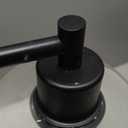 DLLT Floor Lamp Tall for Room: Black Standing Lamp with Clear Glass Lampshade for Living Room - Modern Bright Lamp for Bedroom - Industrial Corner Floor Lamps for Office 8W Led Bulb Included