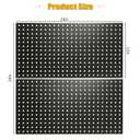 2 Pack Metal Pegboard Panels 24" x 12", Black
Heavy Duty, For Tool Storage, Pegboard Wall Organizer for Garage, Kitchen, Workshop & Office