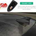 Shark Fin Antenna Cover for Car, Auto AM/FM Radio Signal Base Top Roof Aerial Cover with Adhesive Tape, Fashionable Shark Antenna Base Universal Replacement for Sedan SUV Van (Black)