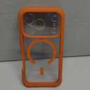 Diaclara Magnetic Designed for iPhone 17 Pro Case 6.3'' [Full Camera Protection] Full Body Bumper,[Compatible with MagSafe] Military Drop Proof Phone Case w/Built-in Screen Protector,Orange