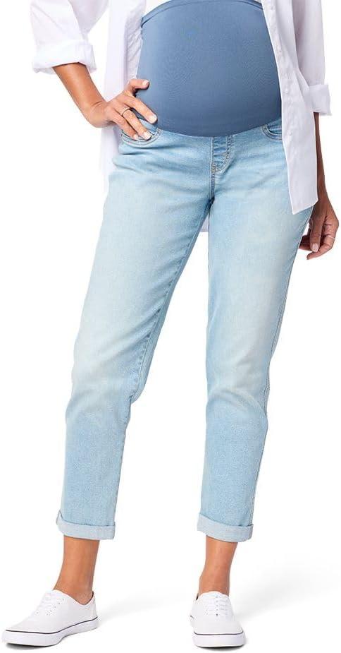 Women's Maternity Boyfriend (Blue, XS)