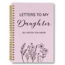 laveliabel Letters to My Daughter Spiral Notebook, Dear Daughter Journaling Notebooks, Baby Girl Shower Gifts, AS I Watch You Grow Spiral Notebook for Girl Birthday Graduation, 5.5x8.3 Inches