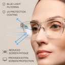 CCVOO Stylish Reading Glasses for Women, Stylish Eyeglasses, Blue Light Readers, Cheaters