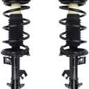Autoround 172352 172351 Front Complete Shock Absorber Compatible with Nissan Versa 2007 2008 2009 2010 2011 2012, Left & Right Struts with Coil Spring Assembly