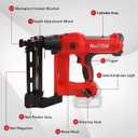 9-Gauge DCFS90 Fencing Stapler Nail Gun Heavy Duty Tools 20 Volt Electric Cordless Depth Adjust Fence Staple Nailer (Without Battery) for Wooden Stakes Farm Tool Fencing