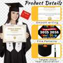 JaGely 3 Pcs 8th Grade Graduation Set Class of 2026 Graduation Cap and Stole Sash with Diploma Certificates Set for Middle School Students Supplies Teachers Parents Gifts