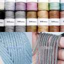 3mm Polyster Cord Macrame Cord, 109 Yards PremiunSparkle Polyster Rope, 100% Polypropylene Crochet Bag Cord Gift for Knitter (Red Sparkle)