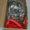 8 Pcs Mini Christmas Wreaths for Cabinet Kitchen Windows Decors Bulk with Red Bow Small Artificial Norfolk Farmhouse Wreaths with Berry Pine Cone for Fireplace Front Door Porch Wall Hanging