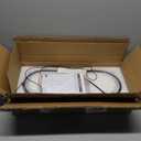 Modern Ring Chandelier LED Dimmable Ceiling Light for Living Room Kitchen Island Staircaes Black (20in x 7.9in x 70in) 1 Piece 