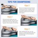 Inflatable Portable Shampoo Bowl, Hair Washing Bowl with Drain Hose & Neck Support, PVC Inflatable Shampoo Bowl for Bedridden Patients, Disabled, Seniors, Kids, Home Care