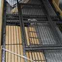 HSM 62 Inch Wrought Iron Large Bird Flight Cage with Rolling Stand for African Grey Parrot Cockatiel Sun Parakeet Conure Lovebird Canary