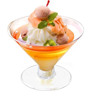 Plastic Martini Glasses, Disposable Cocktail Glasses Dessert Cups 25 Pcs for Weddings Party Champagne, Appetizers and Desserts, 5 Fl Oz
