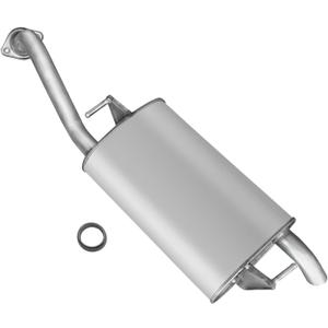 Rear Exhaust Muffler Compatible With 2009-2013 Toyota Corolla Muffler Exhaust