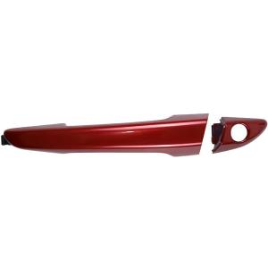 Red Exterior Door Handle Compatible with Hyundai Sonata 2015-2019 (Front Left)