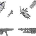 Plum Power Dolls 2: Extension Set B for 5inM 1:48 Scale Model Kit