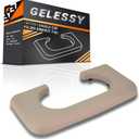 Center Console Cup Holder Compatible with Ford F250 F350 F450 Super Duty 1999-2010 Center Console Cup Holder Armrest Pad, Cupholder Armrest Cover Trim Center Console Accessories (Beige)