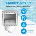 SP1091LX Universal Above Ground Pool Skimmer Kit with Accessories, Compatible with Standard 6-Inch Wall Openings, Replaces SP1090, SP1091ES, SP1095ES Hay Ward Models