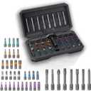 42 in 1 Magnetic Screwdriver Set, DIY Ratchet Screwdriver Set, Multi Bit Magnetic Drive with Ratchet Handle, Portable Compact Repair Tool Kit for Home, Electronics, Furniture, Computer, Bike Repairs (Black)