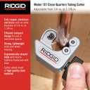 Ridgid - CC247 RIDGID 40617 Model 101 Close Quarters Tubing Cutter, 1/4-inch to 1-1/8-inch Tube Cutter Silver (Small)