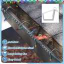 50 Pcs Christmas Light Clips for Gutter with Guards Aluminum Gutter Hooks for String Lights Xmas Outdoor Light Hangers for Mesh Gutters, Heavy Duty