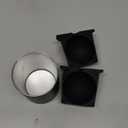 Clear Ice Cube Maker, 2.5" Stainless Steel Crystal Clear Ice Ball Maker, Non-BPA Premium Silicone Ice Cube Molds for Whiskey & Cocktails, Easy-Release Sphere Ice Maker, Bourbon Gifts for Men (1 PACK) (Black)