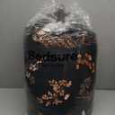 Bedsure Comforter Set King Size - Cute Floral Comforter, Black Bedding Comforter Sets, 1 Soft Reversible Botanical Flowers Comforter and 2 Pillow Shams