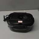 TRAVELISIMO Electric Lunch Box for Adults 100W Heated Lunch Box For Men 1.5L Stainless Steel Portable Food Warmer, 12/24/110V for Travel & Work, Loncheras Electricas Para Calentar Almuerzo (Black)