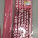 Wireless Keyboard and Mouse Combo  Round Keycaps, FullSize Retro Typewriter Keyboard with Detachable Wrist Rest, Sleep Mode & Tilt Legs, 2.4GHz Cordless Connection for Mac/Windows/PC (Hot Pink)