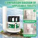 Toilet Flush Valve Replacement Parts for One-Piece Toilets 3 Inch Flush Hole,Compatible with Toto THU Series Toilet Tank, IncludesRepair Kit with two Silicone Gaskets,Repair Kit, Easy Install