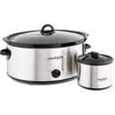 Crockpot 5 Qt. Stainless Steel Slow Cooker with 16 oz Dipper USA