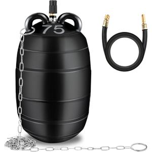 3 Inch Inflatable Pipe Plug Sewer Test Plug with 39.37" Hose and Chain, Inflatable Balloon Rubber Plug for Water Pressure Testing, Water Flow Blocking, and Pipe Leak Inspection