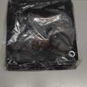 RAINDEWAY Small Black Tarp 3x3 Feet (2 Pack),UV Resistant, Multipurpose Medium Duty Waterproof Poly Tarps, Tent Tarp,Cover with Metal Grommets and Reinforced Edges, Finished Size