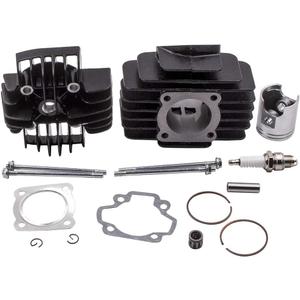 Tuningsworld 60cc Big Bore Cylinder Piston Gasket Top End Rebuild Kit for for Yamaha PW50 1981-2009 QT50 1979-1987