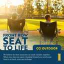 GCI Outdoor Comfort Pro Rocker Camping Chair | Portable Folding Rocking Chair with Durable Armrests & Drink Holder Loden Green