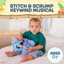 Kids Preferred Disney Baby Stitch with Scrump Key Wind Musical - Soft Material, Plays You are My Sunshine, Swaying Head, Ages 0 Months and Up, 9 in