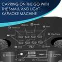 Karaoke Machine for Adults and Kids, Portable Bluetooth Karaoke Speaker with 2 Wireless Microphones for TV, Singing Karaoke for Home Party, Great Gifts for Boys and Girls