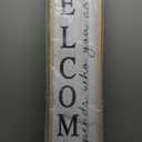 Welcome-ish Sign for Front porch Standing 45"X9" Large Outdoor Welcome Tall Vertical Funny Signs for Home Outside Door Wall Decor (Wood)