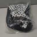 GINKANA Maternity Two Pieces Bikini Set High Waist Bathing Suits Set Swimwear Ruffle Trim Straps Pregnancy Suits Swimwear Beachwear, Black White Plaid, S