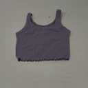 Women's Core Rib Crop Tank Top Silver Mist (Medium)