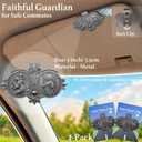 6 x 2-Pack Metal St. Christopher Medal & Guardian Angel Car Visor Clip - Safe Driving Protection for Journeys, Gift for New Drivers/Family/Friends