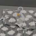 Hudson Baby Unisex BabyPlush Sleeping Bag, Sack, Blanket (6-12 Months, Gray Clouds Plush)